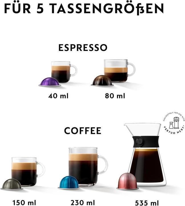 Produktbild De'Longhi Vertuo Next + Aeroccino 3 (NESPRESSO Vertuo)