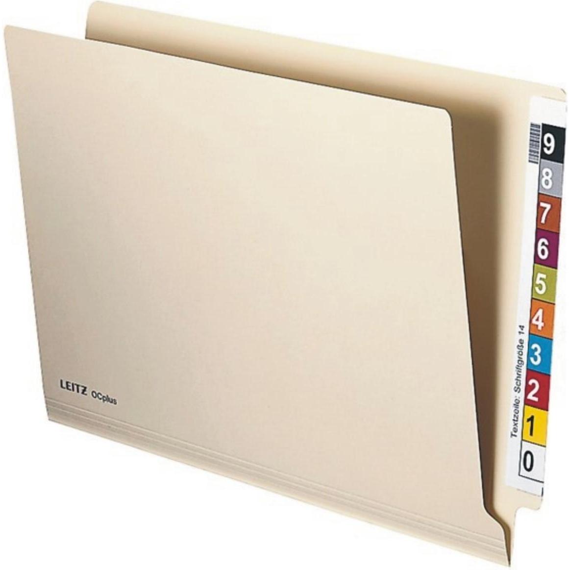 Leitz, Mappe, Einstellmappe OrgacolorPlus, A4, mit Tab, chamois (A4, 50 x)