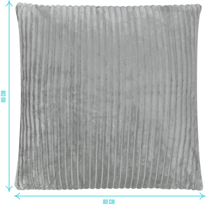 Produktbild Aspero 2 Kissenbezüge aus Streifen-Flanell 80x80 cm Pilar (Kopfkissenbezug, 80 x 80 cm)