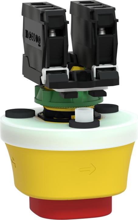 Produktbild Schneider Electric XB5AS84W3B5 Not-Aus-Taster Einbau, für NOT-AUS 24V 6A 1 Schliesser, 1 Öffner IP