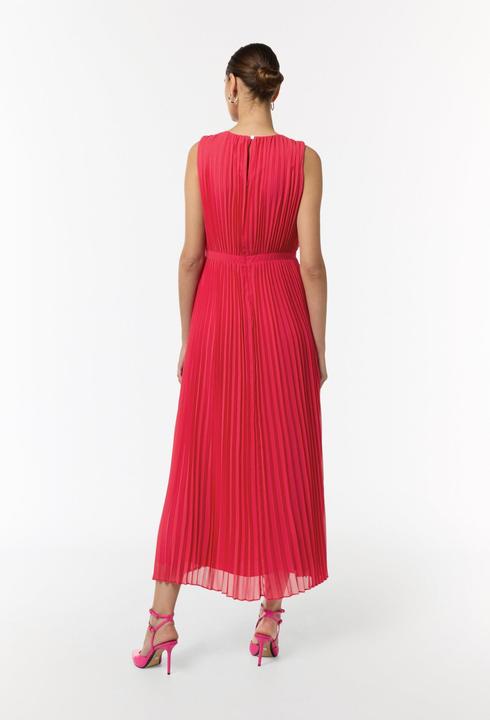 Image du produit Comma Kleid Plissiertes Maxi-Kleid mit Rundhalsausschnitt (36)