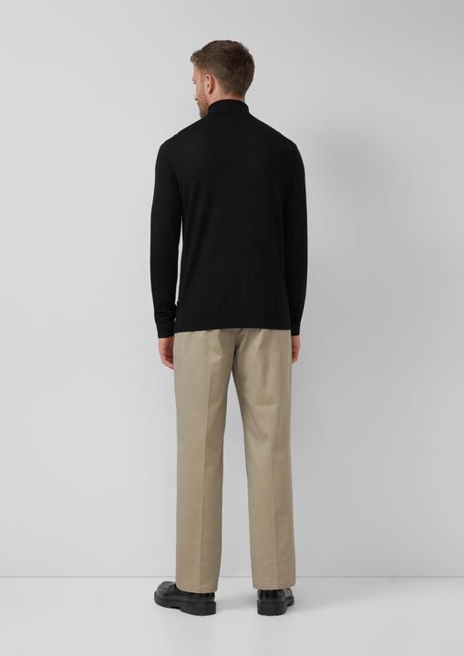 Produktbild s.Oliver Strickpullover Rollkragenpullover aus reiner Merinowolle (M)