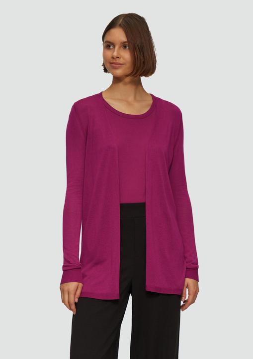 Produktbild s.Oliver Strickjacke Feinstrick-Cardigan aus reiner Viskose (36)