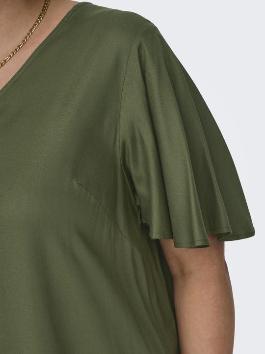 Image du produit Only Robe curvy à col en V et manches courtes (42)