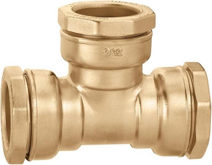 Produktbild Caleffi T-Stück 864 Messing 25 mm (T-Verbindung)