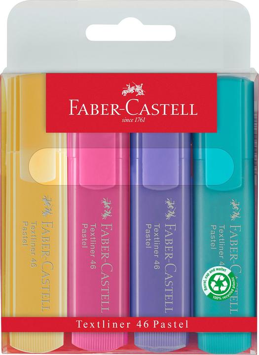 Actual product image Faber-Castell Highlighter Pastel 4 pack (4 x)