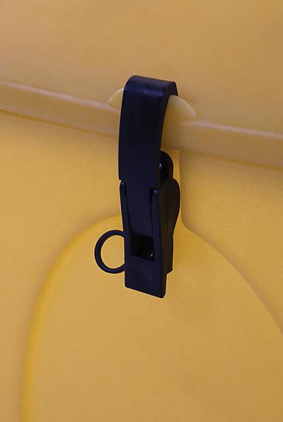 Image du produit eurokraft basic Chariot universel, idéal pour matériaux en vrac, capacité 75 l, jaune.