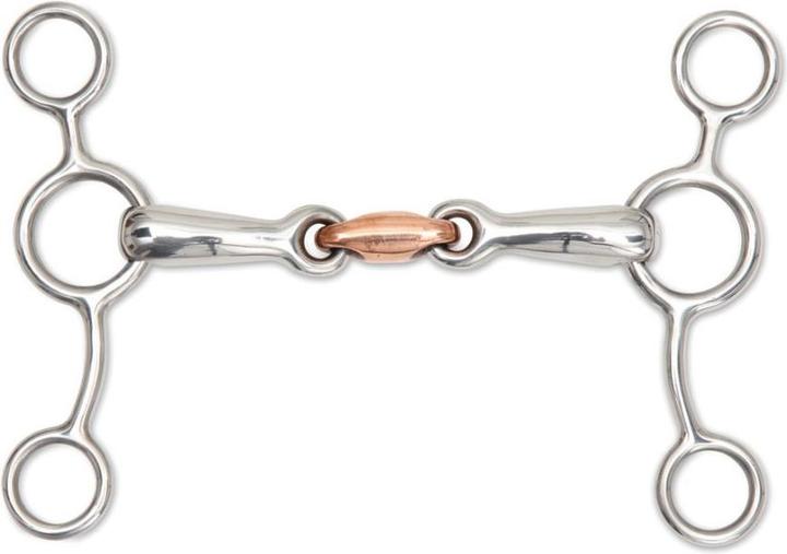 Actual product image Shires Copper double bit curb bit