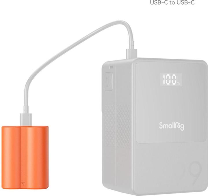 Actual product image SmallRig 4970 NP W235 USB C Rechargeable Camera Battery (Orange) (Camera battery)