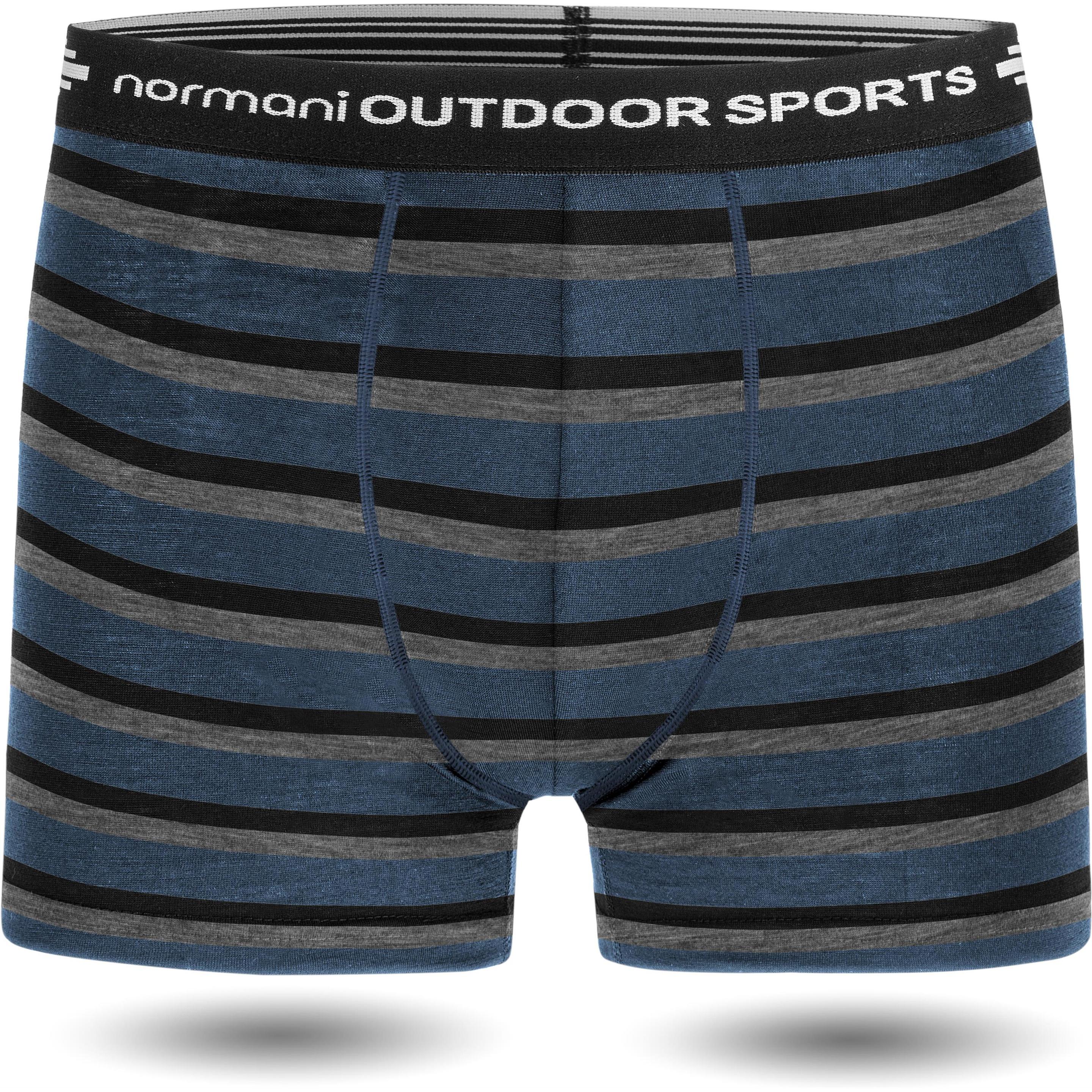 Normani, Herren, Unterhosen, Herren Merino Boxershorts Adelaide - 1579, Grau, (3XL)