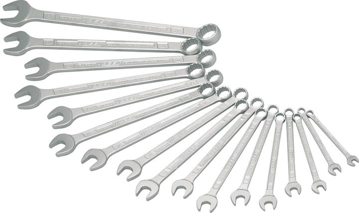 Produktbild HAZET Ring-Maulschlüssel Satz 600N/17N (7 mm, 8 mm, 9 mm, 10 mm, 11 mm, 12 mm, 13 mm, 14 mm, 15 mm, 16 mm, 17 mm, 18 mm, 19 mm, 21 mm, 22 mm, 24 mm, 27 mm)