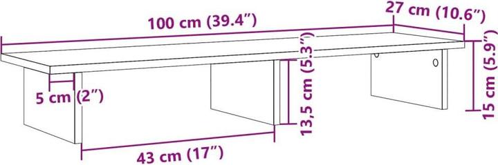 Actual product image vidaXL Monitorständer