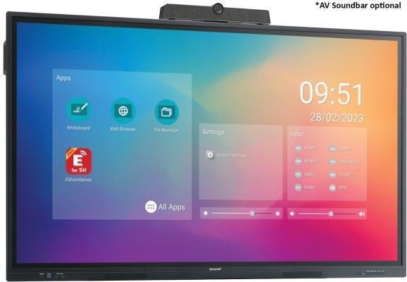 Immagine prodotto NEC Sharp PN-LC652 Display interattivo 65", UHD, 350cd/m2 (3840 x 2160 pixel, 65")