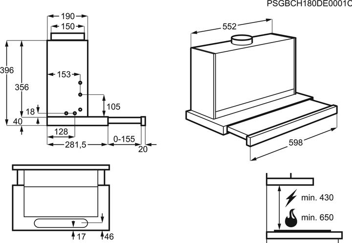 Produktbild AEG Adf6051ab (Flachschirmhaube)
