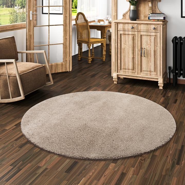 Produktbild Snapstyle Hochflor Shaggy Teppich Palace (Ø 133 cm)