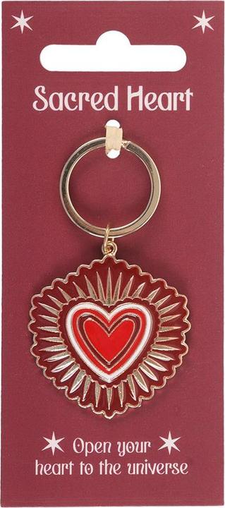 Actual product image Something Different Sacred Heart Keyring
