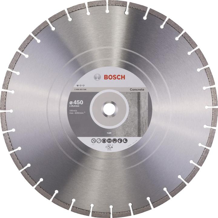 Produktbild Bosch Professional Zubehör Diamanttrennscheibe Standard for Concrete, 450 x 25,40 x 3,6 x 10 mm