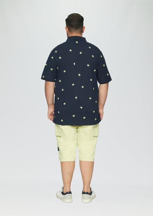 Immagine prodotto S.Oliver Polo-Shirt Poloshirt mit All-over-Print und Kontrast-Details (XXL)