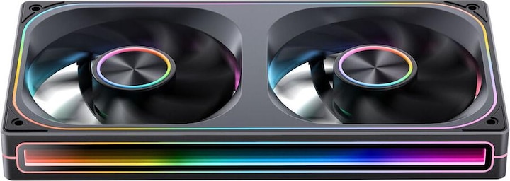 Actual product image Jonsbo ZA-240 Infinity Mirror ARGB PWM Lüfter - 240mm, schwarz (240 mm)