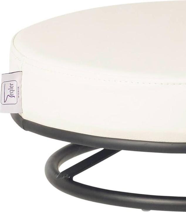 Produktbild Teqler Drehhocker mit Ringmechanik weiss (47 - 57 cm)