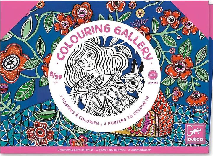 Produktbild Djeco Colouring Gallery Blumen