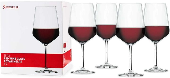 Immagine prodotto Spiegelau Bicchiere da vino rosso in stile (63 cl, 4 Occhiali, Bicchieri da vino rosso)