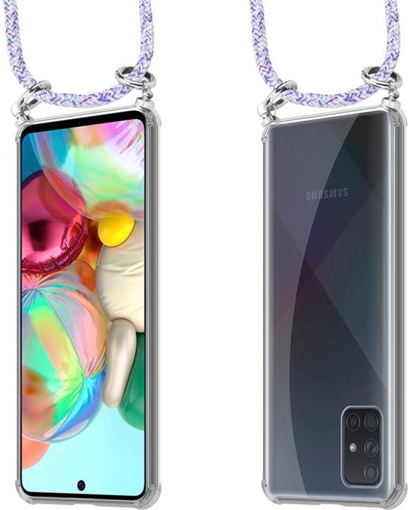Produktbild Cadorabo TPU Handy Kette SILBER Cover