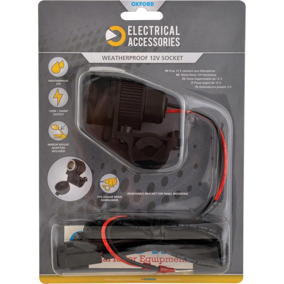 Oxford, Accessori per moto, 12V STD Accessory Plug Socket