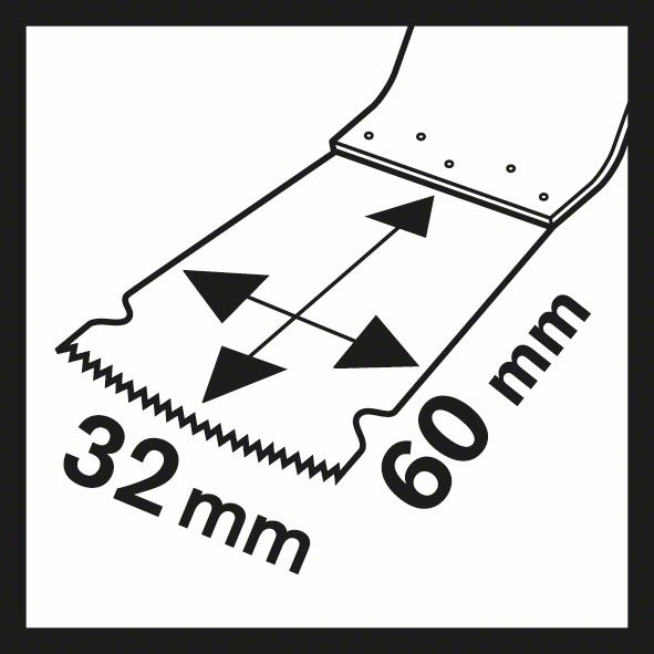 Actual product image Bosch Professional Zubehör HCS plunge cut saw blade PAIZ 32 EPC Wood, 60 x 32 mm, pack of 10