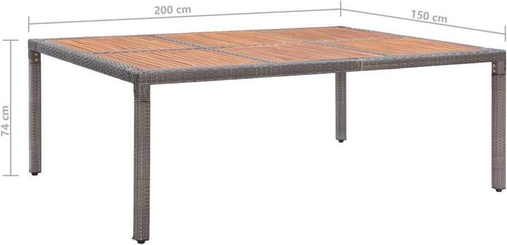 Produktbild vidaXL Gartentisch