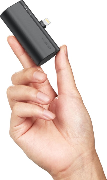 Productafbeelding Veger Plugon Powerbank Lightning - 5'000mAh (5000 mAh, 20 W, 18.50 Wh)