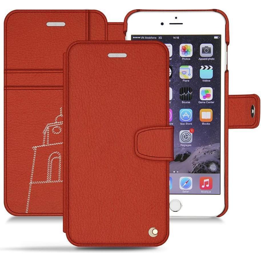Noreve Lederschutzhülle Wallet (Apple iPhone 6s), Smartphone Hülle, Orange
