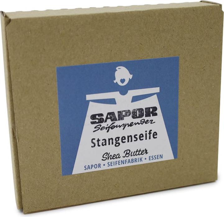 Sapor Trockenseife - Shea Butter mit Sheanussbutter - Arztseife - 10er Box - palmölfrei, 100% biologisch a