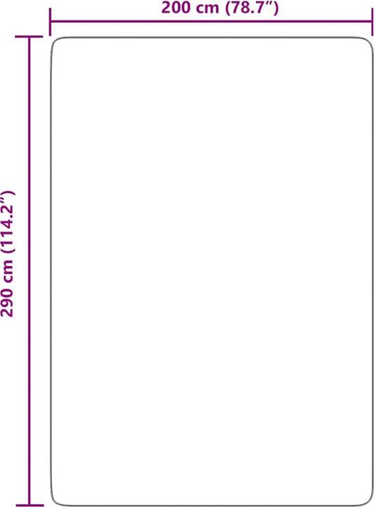 Produktbild vidaXL Shaggy-Teppich (200 x 290 cm)