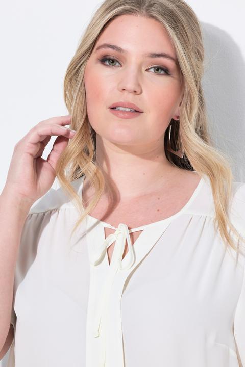 Image du produit Miamoda Bluse, A-Linie, Krepp, weiter Halbarm (42)