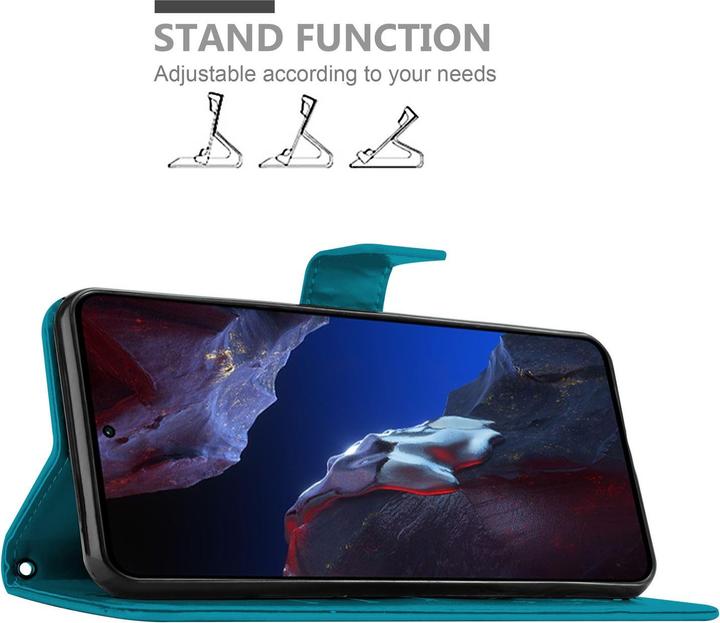 Immagine prodotto Cadorabo Custodia per Xiaomi Poco F5 Pro Flower Book (Xiaomi Poco F5 Pro)