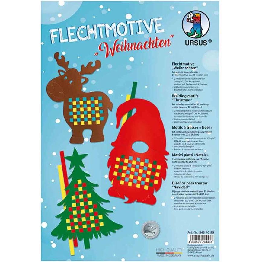 Ursus Bastelset Flechtmotive Weihnachten