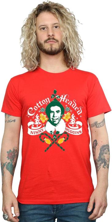 Actual product image Elf Mens Cotton Headed Ninny Muggins T-Shirt (L)