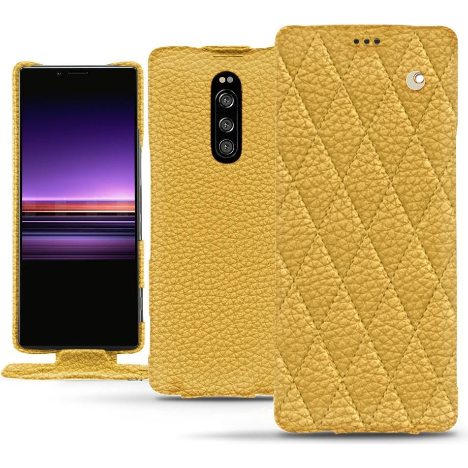 Thumbnail - Noreve Lederschutzhülle vertikal (Sony Xperia 1), Smartphone Hülle, Orange