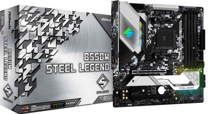 AsRock B550M Steel Legend (AM4, AMD B550, mATX)