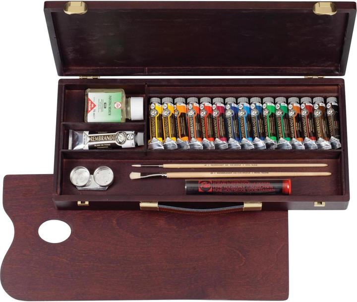 Produktbild Rembrandt Acrylfarbe Traditional 40 ml, Mehrfarbig (Blau, Braun, Rot, Gelb, Schwarz, Weiss, Orange, Grün, Bordeaux, Spendertyp: Tube, Farbcode: 105-268-270-318-396-411-504-564-619-735, 40000 ml)