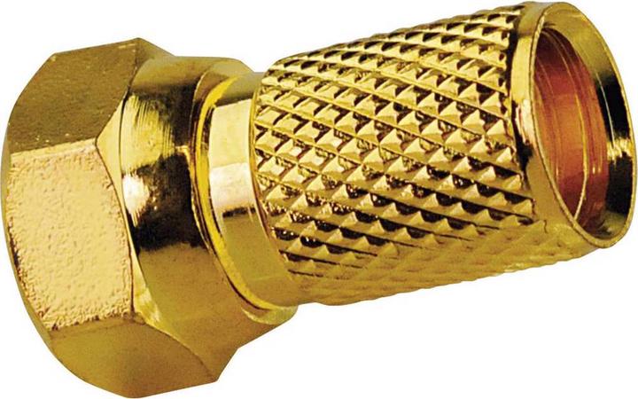 Schwaiger Fplug gold plated