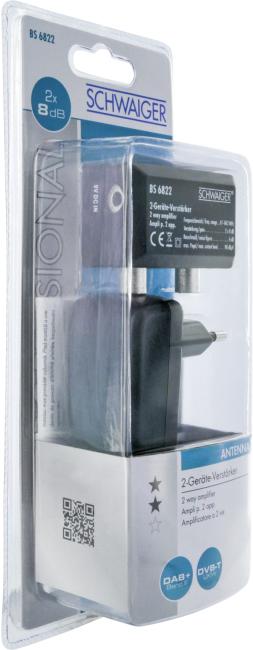 Produktbild Schwaiger Zwei-Geräter Verstärker 8 dB /Silber (Verstärker)
