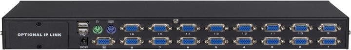 Produktbild Intertech 16-Port KVM-Switch, 16 x VGA, USB, PS/2