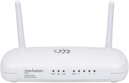 Actual product image Manhattan WL Router AC 300/433 Mbit/s 4-Port LAN FE