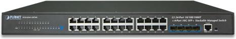 Immagine prodotto Planet L3 24 porte 10/100/1000T + 4 porte SFP+ gestite (24 porte)