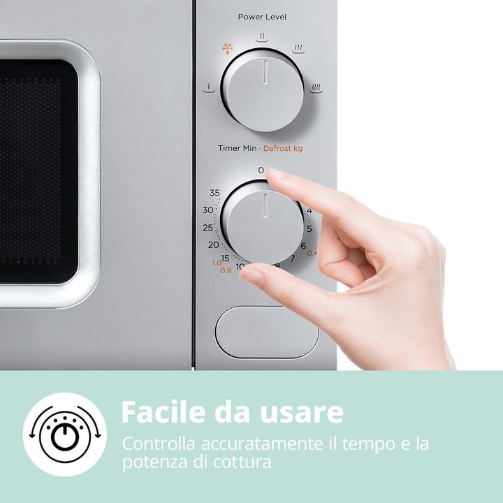 Image du produit Comfee Magnétron compact avec 5 niveaux de puissance et fonction de décongélation rapide (20 l)