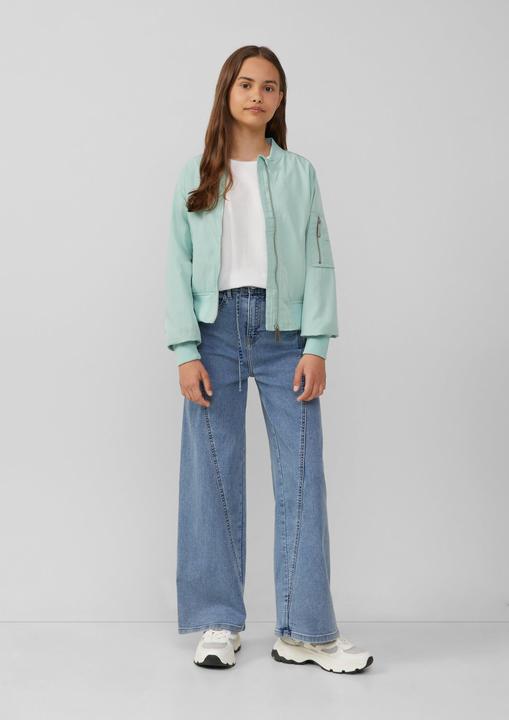 Produktbild S.Oliver Jeans-Hose Jeans / Regular Fit / High Rise / Wide Leg / Waschung / Textilgürtel (140)