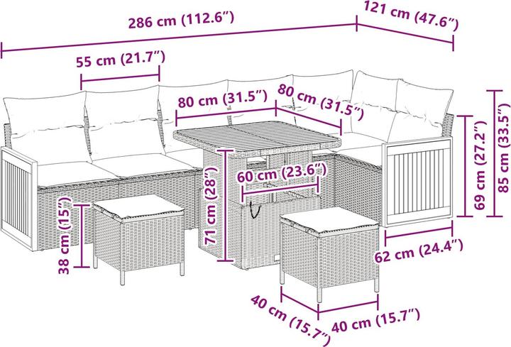 Actual product image vidaXL Tate