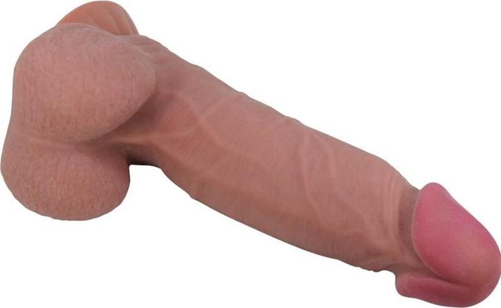 Produktbild Pretty Love Sliding Skin Series Realistischer Dildo Mit Schiebendem Braunen Hautsaugnapf 20,6 cm